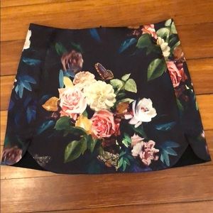 Topshop butterflies and flowers skirt